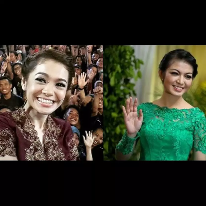 Disebut mirip, ini beda gaya mantu Presiden Jokowi dengan Maya Septha