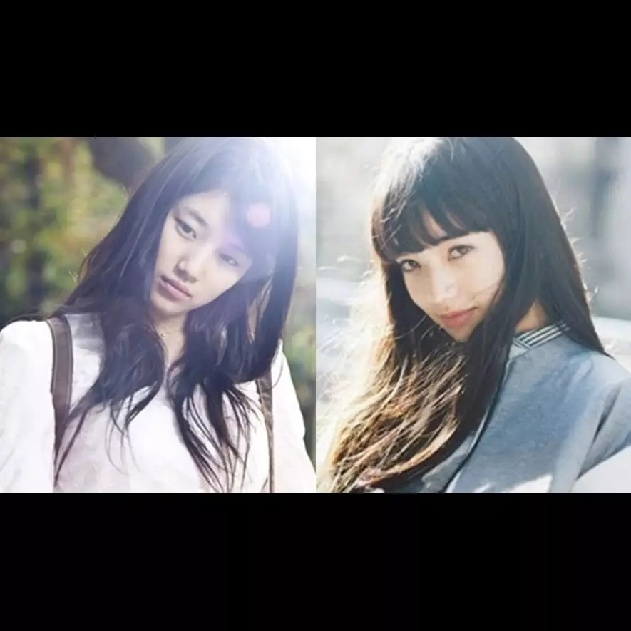 10 Foto ini bukti Suzy 'Miss A' mirip sama seleb Jepang Nana Komatsu