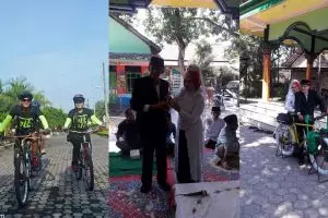 Ketemu jodoh di komunitas, pasangan ini menikah dengan maskawin sepeda