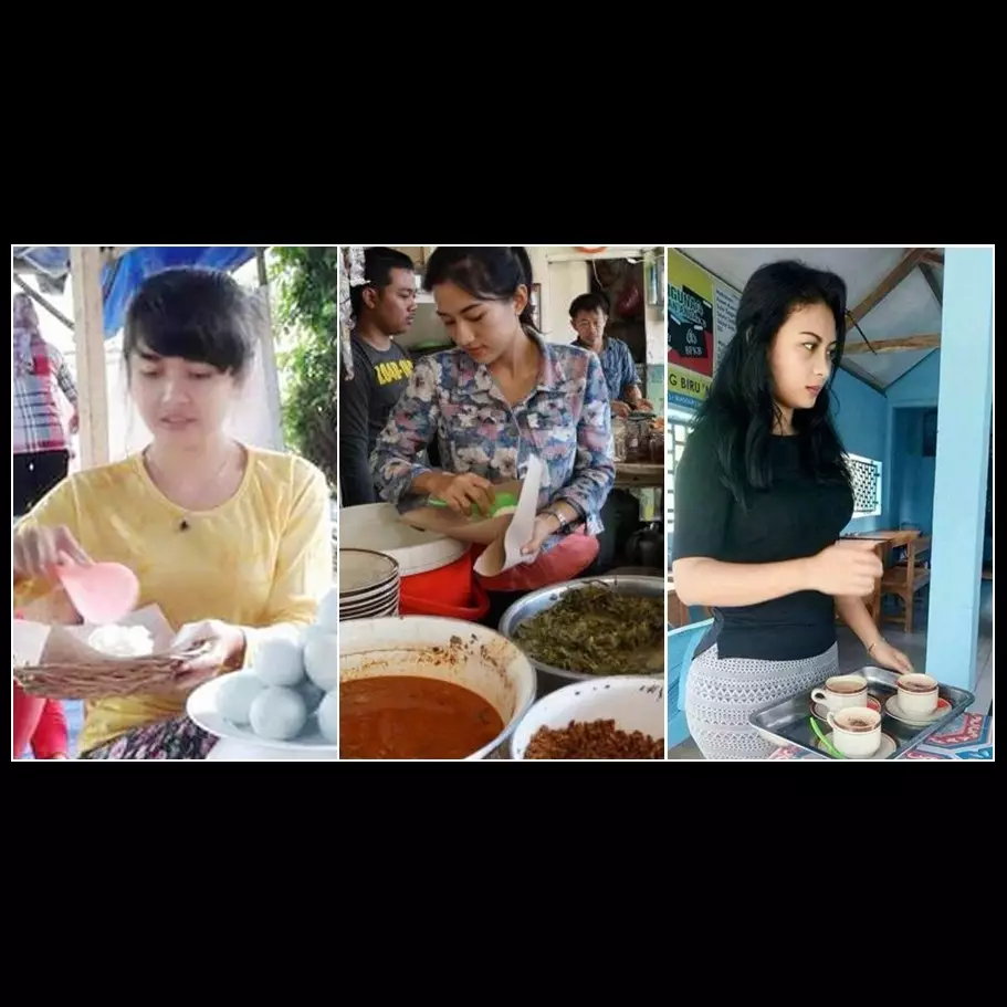 5 Penjual ini punya paras cantik, dijamin bikin konsumen gagal fokus!