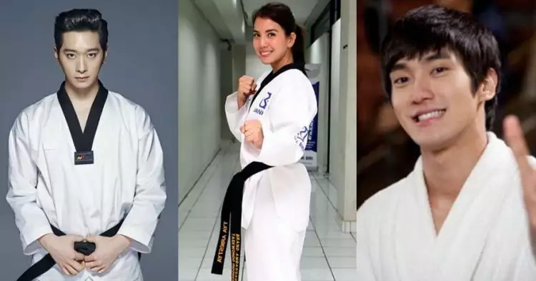 Tak cuma piawai akting, 13 selebriti ini ternyata jago Taekwondo