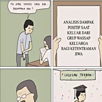 15 Judul skripsi biar jadi lulusan terbaik ala tahilalats, lucu abis