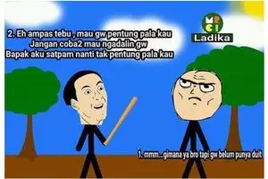 Cara menghindar dari penagih utang ala Otong ini bikin nyengir kuda