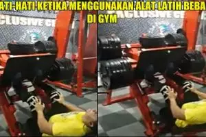 Ingin melatih otot, kaki pria ini malah patah tergencet barbel