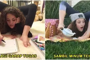 10 Foto Sofie Dossie cewek paling lentur di dunia, awas ngilu!