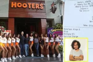 Arie Dagienkz kaget seporsi nasi di Restoran Hooters Rp 145 ribu