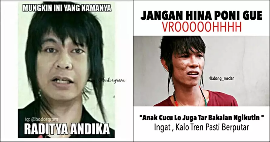 10 Meme Andika Kangen Band ini klasik abis, kocaknya awet banget
