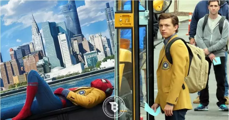 Pakai jas ini, Spider-Man disamakan dengan murid sekolah di Korsel