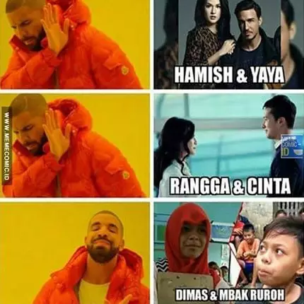 10 Meme Dimas &amp; Ruroh yang bikin kamu makin gigih kejar cinta sejati