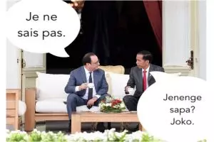 7 Meme 'kunjungan Presiden Prancis' ini kocaknya kebangetan