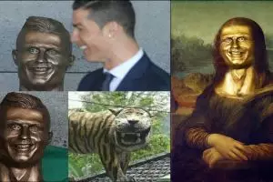 12 Foto editan patung fail Cristiano Ronaldo, lucunya nggak kira-kira