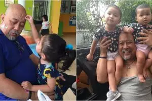 8 Potret lucu saat Indro Warkop ngemong cucu, kakek idaman banget