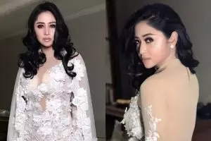 Kenakan kebaya nyaris tak bercelana, Dewi Perssik banjir sindiran