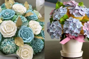 Terlihat seperti hiasan, 14 bunga ini ternyata cupcake yang lezat lho