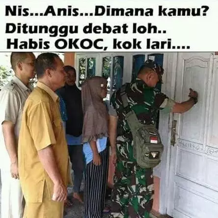 Tak hadiri debat antar cagub DKI, 7 meme ini sindir Anies-Sandi 