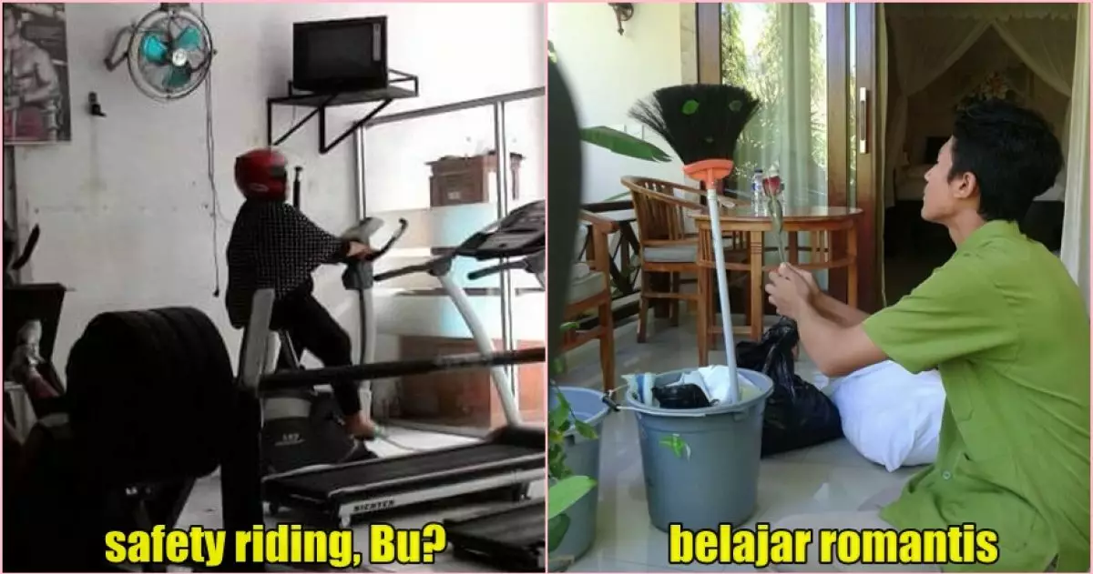 15 Foto kelakuan nyentrik orang Indonesia, sulit dicari bandingannya