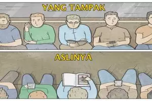 12 Ilustrasi ini sindir keras kehidupan kekinian di era media sosial