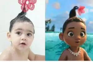 Tingkah 10 anak berdandan ala Moana ini bikin gemes banget