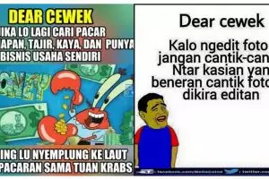7 Meme kocak 'dear cewek' ini nyindir sekaligus bikin ketawa