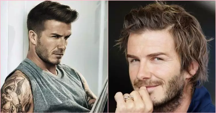 15 Foto gaya rambut David Beckham yang ngetren, mana paling keren?