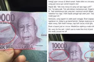 Penjual cincau ini kena tipu uang palsu dari pembeli bermobil, duh!