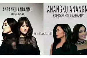 12 Pelesetan foto Raisa & Isyana ini kocaknya bikin ketawa ngakak