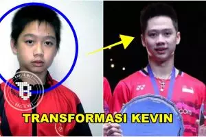 12 Foto transformasi Kevin Sanjaya, ada foto pas raih hadiah Rp 1 juta