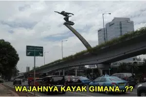 Penasaran? Ini lho wajah Patung Pancoran dan Patung Lapangan Banteng