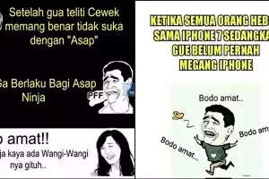 10 Meme 'bodo amat' ini bikin kamu terbebas dari problematika hidup