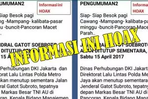 Ramai dibicarakan, info penutupan jalan di Jakarta ternyata hoax