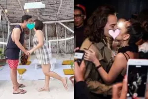 Bikin iri, 11 pasangan seleb ini tak segan unggah foto ciuman mesranya