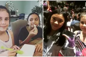 10 Foto Alea putrinya Ariel dan Manuela putrinya Sophia, akrab banget