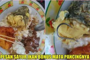 Pria ini pesan sayur ikan dapat 'bonus' mata pancing, serem