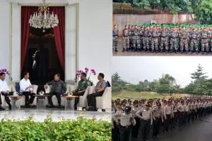 15 Potret tunjukkan persiapan matang TNI & Polri kawal Pilgub DKI II
