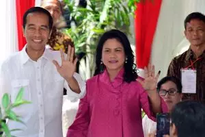 Lagu Bengawan Solo iringi Presiden Jokowi saat gunakan hak pilih