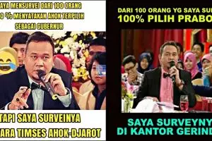 10 Meme survei ngawur Cak Lontong ini bikin kamu nggak berhenti ketawa