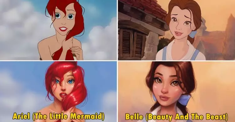 Remake foto 7 tokoh Disney ini bikin tampak lebih nyata, wow banget!