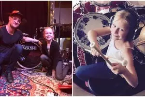 Johanne Astrid, drummer umur 10 tahun juarai ajang pencarian bakat