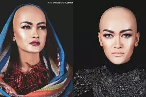 Cerita di balik pemotretan botak Julia Perez ini bikin kagum
