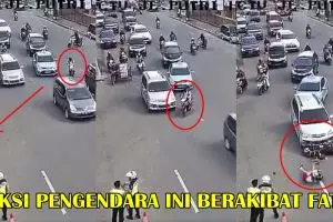Rekaman CCTV kecelakaan nahas ini ingatkan pemotor agar tak ceroboh