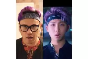 6 Foto ini bukti Uya Kuya mirip sama Rap Monster BTS, kamu setuju?