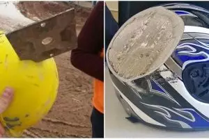 15 Bukti saat helm selamatkan nyawa penggunanya, ngeri