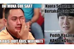 13 Meme kuota internet ini ingatkan kamu gimana nyeseknya saat habis