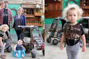 Mainan bocah ini dibikin ayahnya mirip Mad Max, eduunnn