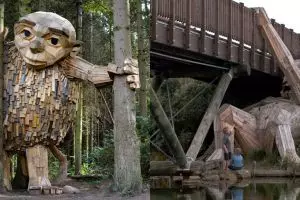 Patung raksasa ini keren tapi disembunyikan di hutan, tujuannya apa?