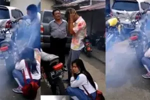  2 Siswa bandel ini kapok dihukum dengar suara knalpot motornya