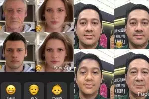 Wajah 10 artis versi tua dengan aplikasi FaceApp, hasilnya kocak-kocak