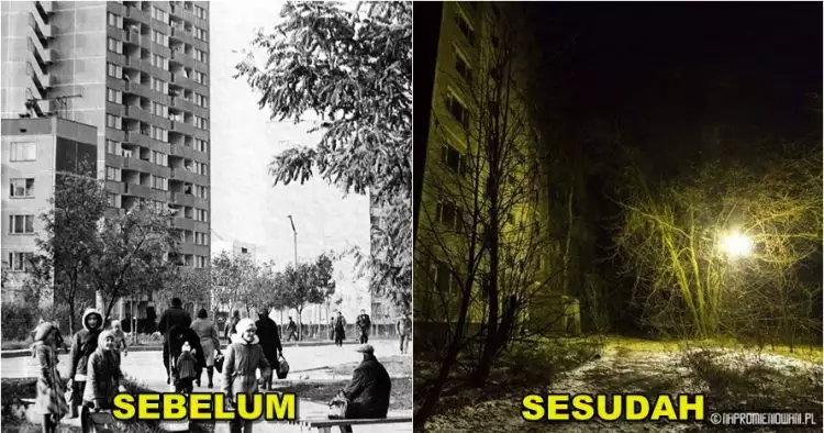 15 Foto mencekamnya suasana di 'kota mati' setelah tragedi Chernobyl