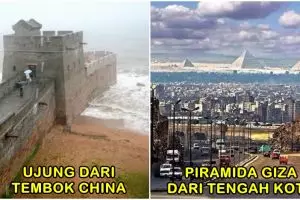 10 Foto tempat wisata dilihat dari sudut yang berbeda, nggak nyangka