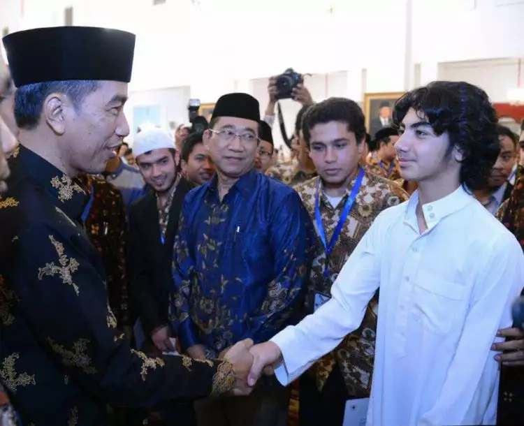 Qari muda yang bersalaman dengan Presiden Jokowi ini bikin gagal fokus